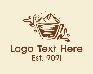 Hot Chocolate - Rustic Mountain Coffeehouse logo design