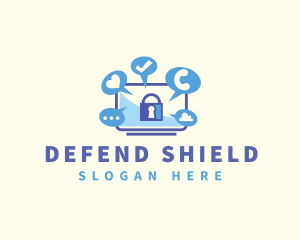 Defend - Communication Social Media logo design