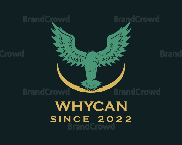 Crescent Bird Wings Logo