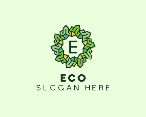 Nature Wreath Eco Flower Logo