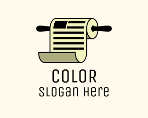 Document Scroll Paper  Logo