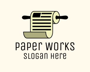 Document - Document Scroll Paper logo design