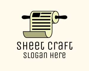 Sheet - Document Scroll Paper logo design