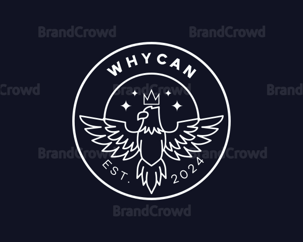 Crown Eagle Bird Logo