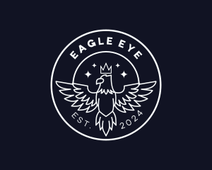 Crown Eagle Bird logo design