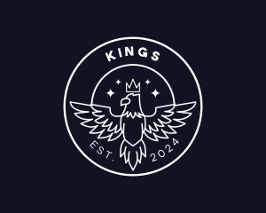 Crown Eagle Bird logo design