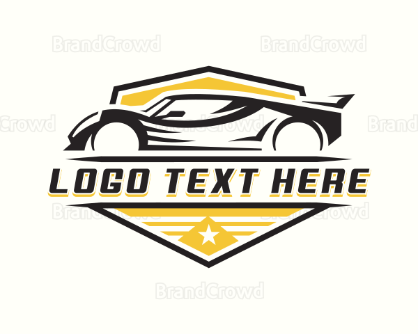 Race Car Motorsport Logo