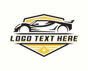Car Dealer - Race Car Motorsport logo design