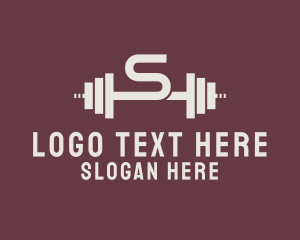 Fit - Weightlifting Gym Letter S logo design