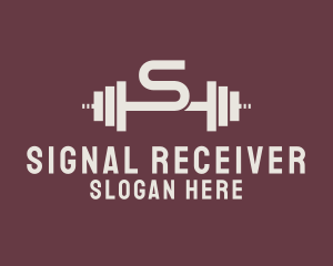 Weightlifting Gym Letter S  logo design