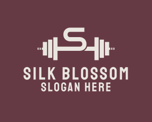 Weightlifting Gym Letter S  logo design