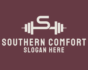 Weightlifting Gym Letter S  logo design