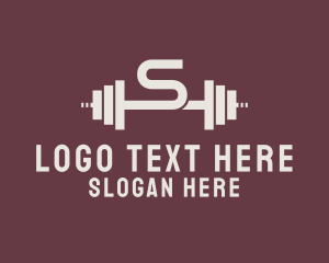 Weightlifting - Weightlifting Gym Letter S logo design
