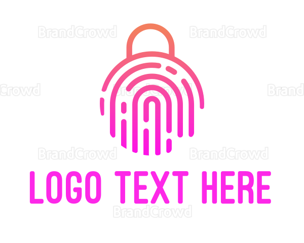 Fingerprint Biometric Lock Logo