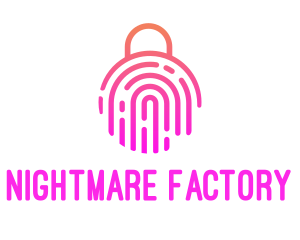 Fingerprint Biometric Lock logo design