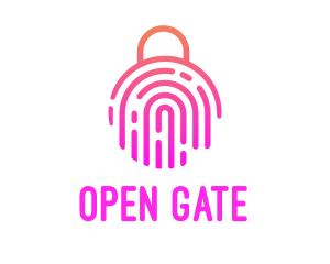Access - Fingerprint Biometric Lock logo design