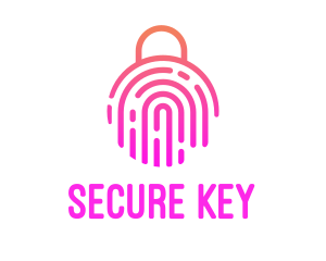 Password - Fingerprint Biometric Lock logo design