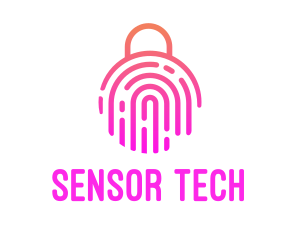 Sensor - Fingerprint Biometric Lock logo design