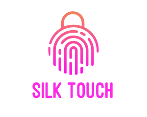 Fingerprint Biometric Lock logo design