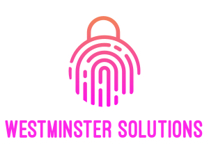 Fingerprint Biometric Lock logo design