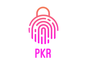 Fingerprint Biometric Lock logo design