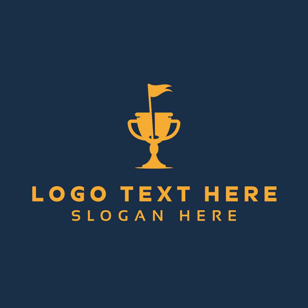 Gold Golf Trophy Logo | BrandCrowd Logo Maker