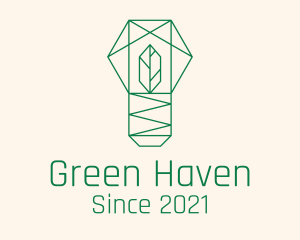 Garden - Geometric Leaf Garden logo design