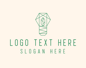 Gardener - Geometric Leaf Garden logo design