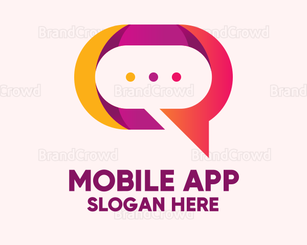 Chat Bubble App Logo