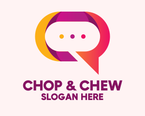 Chat Bubble App Logo