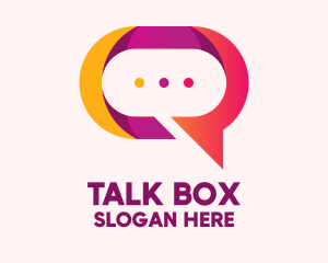 Chat Box - Chat Bubble App logo design