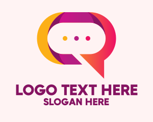 Chat Bubble App Logo