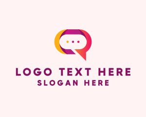 Communication - Chat Bubble App logo design