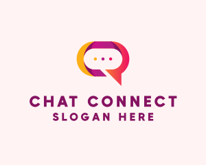 Chat Bubble App logo design
