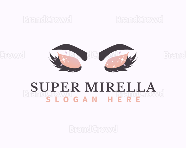 Beauty Sparkling Eyelash Logo