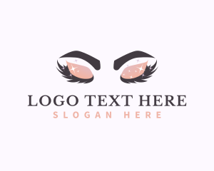 Lash Extension - Beauty Sparkling Eyelash logo design
