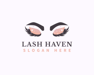 Beauty Sparkling Eyelash  logo design