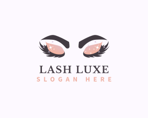 Beauty Sparkling Eyelash  logo design