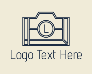 Blogging - Minimalist Camera Letter logo design