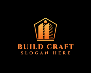 Building Skyscraper Real Estate logo design