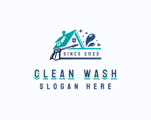 Washer - Cleaning Power Washer logo design