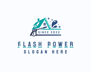 Cleaning Power Washer logo design