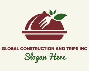 Fork Vegan Food Cloche Logo