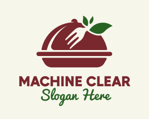 Chef - Fork Vegan Food Cloche logo design
