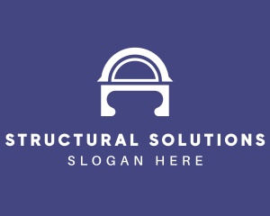 Structural - Architectural Structure Letter A logo design