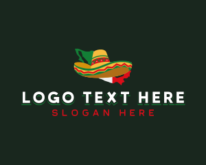 Headdress - Mexican Traditional Sombrero logo design