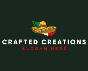 Mexican Traditional Sombrero logo design