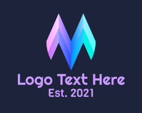 Ad Agency - Cool Gradient Letter M logo design