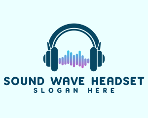 Headset - Sound Headset Equalizer logo design