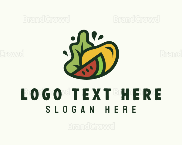 Vegan Grocery Fruit Logo